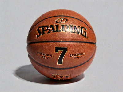 专业篮球商品图 - 国际比赛用标准7号篮球，耐磨防滑